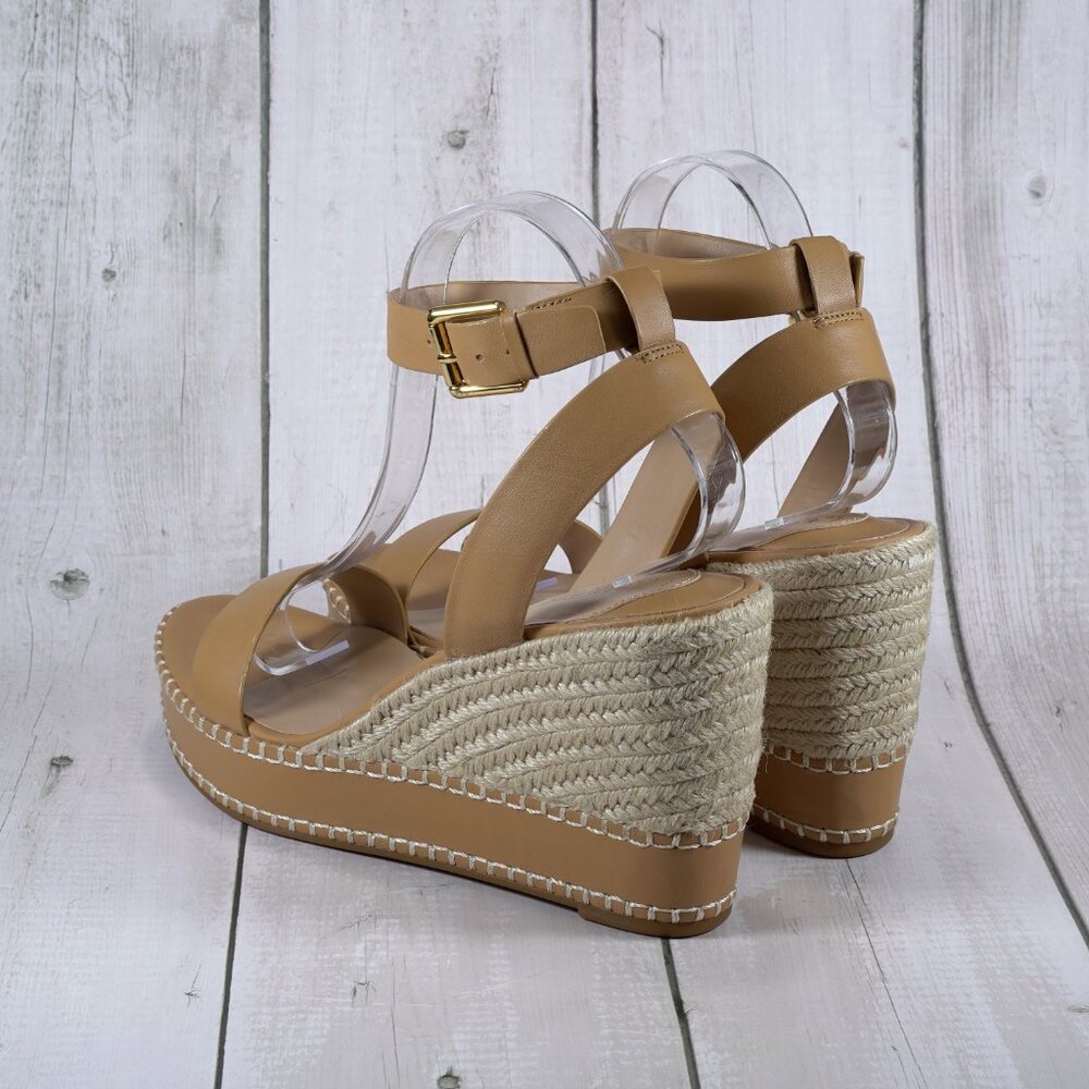 Lauren Ralph Lauren Womens Hilarie Leather Wedge Slingback Sandals Size 10 - Picture 6 of 8